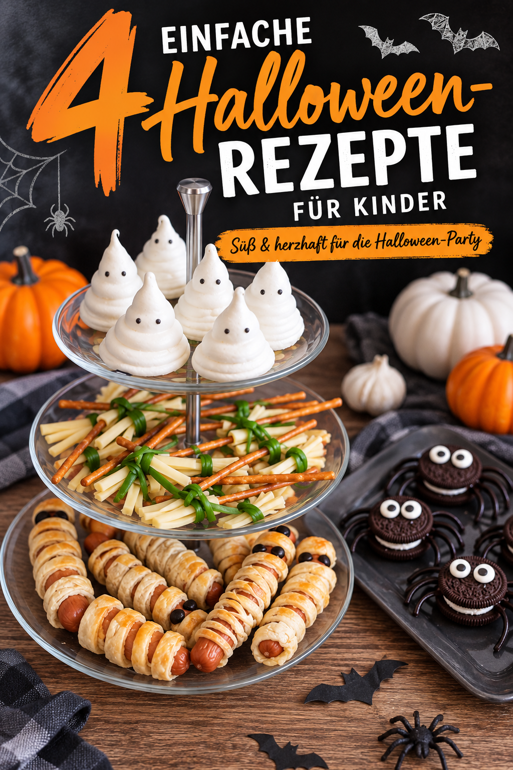 vier einfache Halloween Rezepte für Kinder