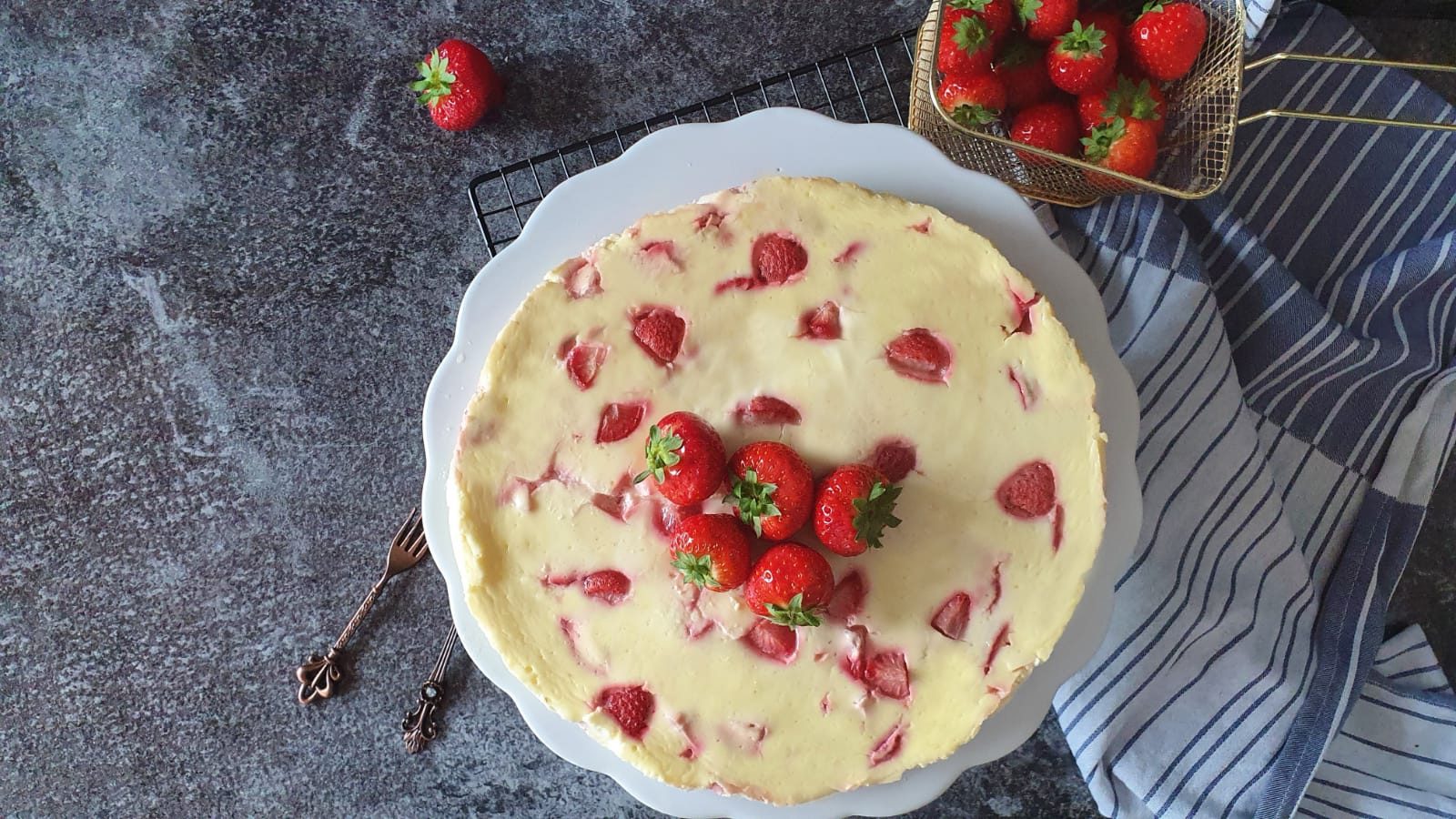 Skyrkuchen mit Erdbeeren 0Punkte Weight Watchers Pretty You