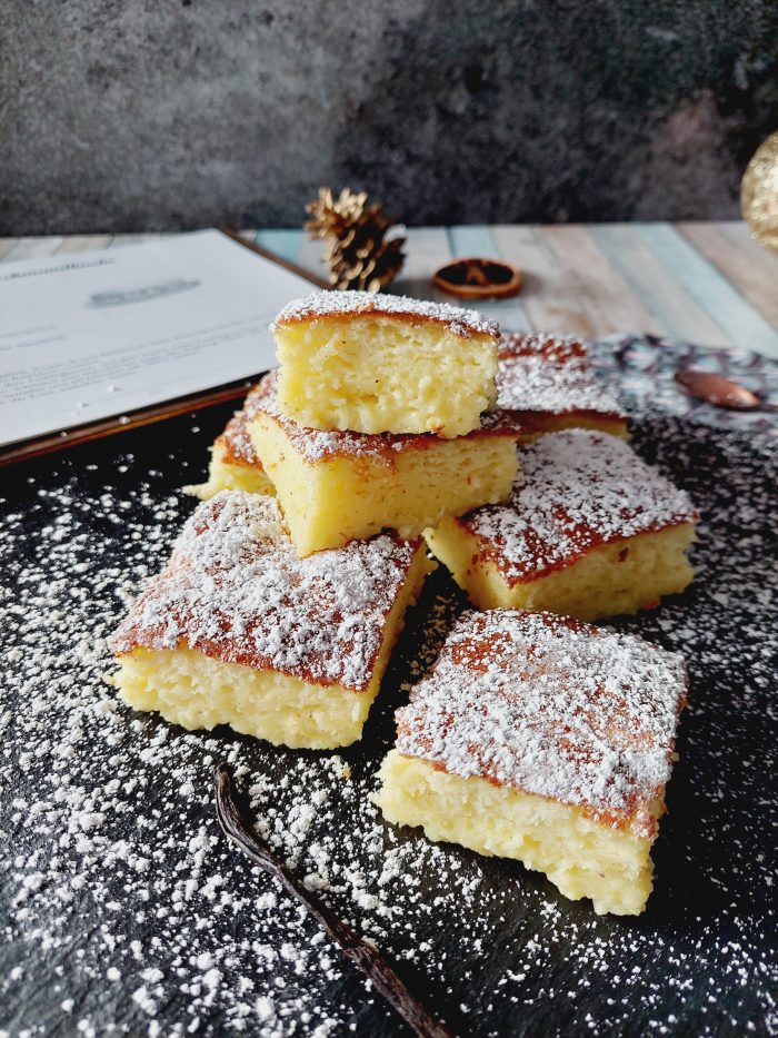 Ruck-Zuck-Kuchen Vanille-Joghurt-Schnitten - Pretty You